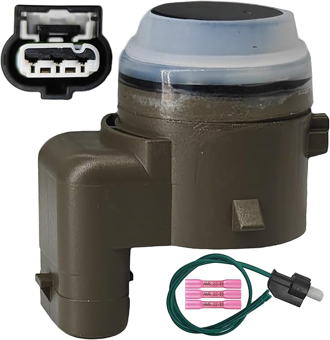 Parking Aid Sensor, Universal Fit Backup Alarm for Ford Bronco, Escape, Expedition, Maverick, Black, 3-Terminal Male Connecto