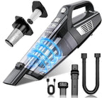 Handheld Vacuum Cordless, 15000PA Strong Suction Hand Held Car Vacuum Cleaner Portable with Multi-Nozzles & Washable Filter, 
