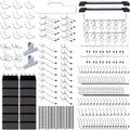 283PCS Metal Pegboard Hooks Organizer Kit for Organizing Various Tools - Heavy Duty 1/4" & 1/8" Pegboard Accessories with Peg