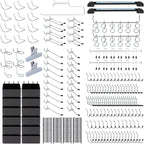283PCS Metal Pegboard Hooks Organizer Kit for Organizing Various Tools - Heavy Duty 1/4" & 1/8" Pegboard Accessories with Peg