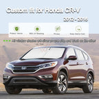 KMF 8pcs Full Window Sun Shades Custom Fit for Honda CR-V 2012-2016, CRV Sun Protecting Privacy Car Window Covers Sunshade for Windshield Side Rear, UV Block and Blackout for Camping Accessories