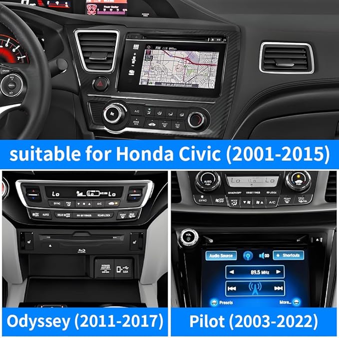Car CD Slot Phone Mount for Honda Civic 2001-2015，Odyssey 2011-2017，Pilot 2003-2022 Automobile Interior Accessories Best Cellphone Holder Cell Phones Screen Stand Mobile Cradle Dashboard Accessory