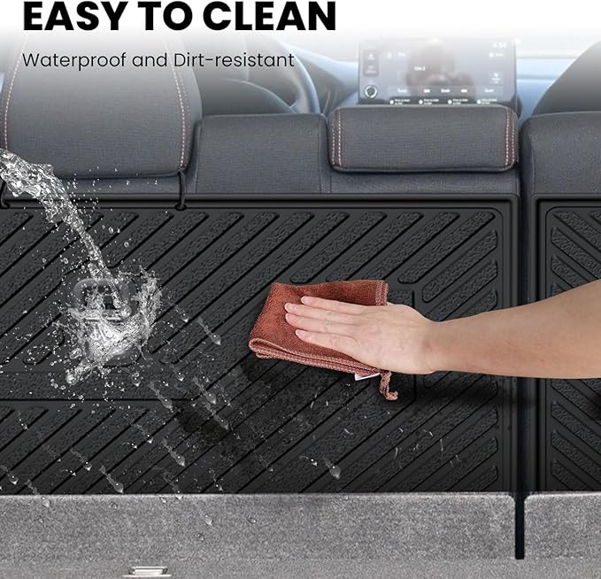 LASFIT Rear Seat Back Protector for Honda HR-V 2023-2026,All Weather TPE Pet Friendly Custom Fit HR-V Second Row Back Seat Cover Backseat Mat Liner