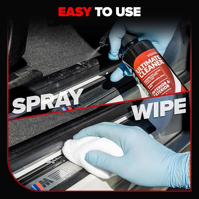 Carfidant Interior Cleaner – Removes Stains & Deep Cleans Car Seats, Leather, Fabric, Upholstery, Plastic, Dashboard & More -