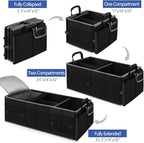 Trunk Organizer With Built-In Insulated Leak Proof Cooler Bag,Collapsible Cargo Organizer For Suv With Non Slip Bottom