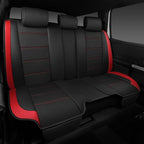 CAR PASS 5 Seats Leather Car Seat Covers, Sideless Car Seat Protectors with Storage Pocket, Water Resistance Seat Cover, Univ