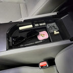 Xaido Center Console Organizer Tray Compatible with 2018-2024 Toyota Camry XLE XSE & 2020-2024 Camry LE SE with Dual USB Ports, Armrest Box Storage Tray Interior Accessories (Not for 2025)