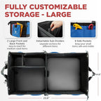 TRUNKCRATEPRO Car Trunk Organizers | Trunk Organizer, Car Storage Organizer - Premium Compartments Collapsible Portable car trunk organizers and storage for SUV (Large Capacity)