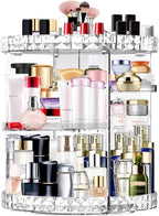 Makeup Organizer 360 Degree Rotating 7 Adjustable Layers Large Capacity Cosmetic Organizer Transparent Make Up Organizers and