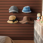 6 Pcs Slat Wall Hat Display Rack, Slat Wall Hat Racks for Vendors, Slatwall Hat Display for Baseball Hats Beanies Wigs Organi
