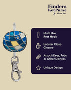 Women’s Bag Charm Key Finder, Car Keychain Hook, Cute Purse Organizer & Tote Bag Accessories, Gifts for Mom - Slim Pickings