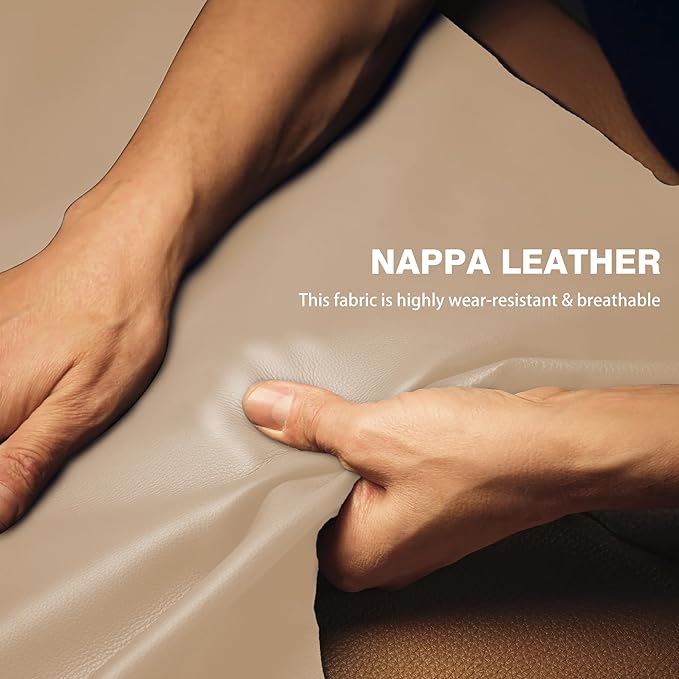 【2025 Model】 Breathable Soft Leather Car Steering Wheel Cover for Men Women, Non-Slip, Comfortable,Universal 15 inches Steeri
