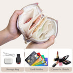 Stratalife Travel Jewelry Case - Small Jewelry Organizer for Bracelets Necklace Healing Crystal, Portable Earring Ring Organi