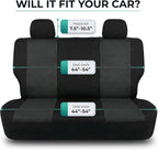 FH Group Automotive Rear Car Seat Covers for SUV, Trucks, Sedan and More - Universal Fit Front High Back & Rear Solid Bench D