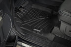 Rough Country Flex-Fit Front Floor Mats for Ford F-250/F-350 Super Duty (2017-2025) Crew Cab - Custom All-Weather Non-Slip TPE Liners w/Spill Saver Lip