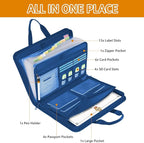 onvvippiv File Organizer Fireproof Expanding Accordion File Folder with Zipper Labels13 Pockets Document Organizer Holder Sto