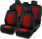 Skechers Memory Foam Seat Covers,Thick Cool Touch Fabric Car Seat Covers,Car Seat Cover Full Set,Airbag Compatible,Automotive