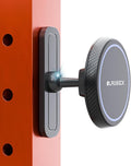 Magnetic Gym Phone Mount for MagSafe Accessories – Dual Magnet Stand for iPhone 17 and Android compatible with MagSafe Phone Stand with Alloy Base – Gym Essentials for Workouts Recording, Home, Garage
