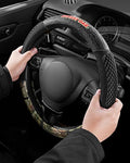Mossy Oak Camo Steering Wheel Cover - PVC Leather and Cotton Twill, Universal Fit 14 1/2 inches to15 inches - Official Licensed Product…