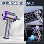 Car Vacuum Portable Cordless 20000PA High Power 4-in-1 Compressed Air Duster & Air Blower & Pump Hand Held Vacuum with Brushl