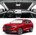 Custom Fit Windshield Sun Shade for Acura MDX 2022-2026, Blocks UV & Heat, Front Window Sunshade Accessorie, Easy Fold & Store Keep Your Car Cooler