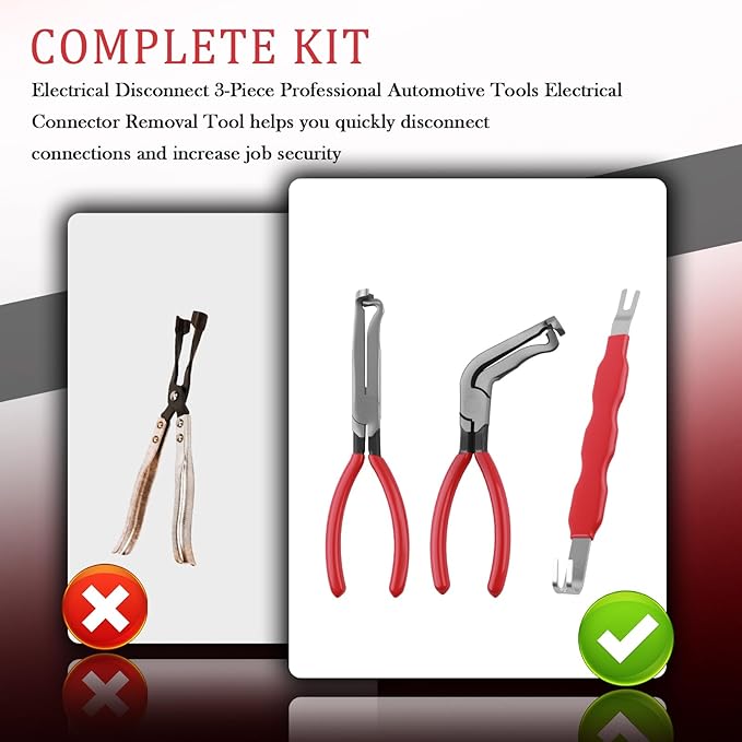 3PCS Automotive Electrical Terminal Connector Separator Removal Tool,60°/Straight/Double Head Automotive Electrical Connector
