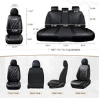 Coverado Car Seat Covers, Front Covers for Cars, Car Seat Cover Front Seats, Automotive Seat Cover, Waterproof, Leather Car S