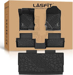 LASFIT Floor Mats Cargo Liner for Ford Bronco 2-Door 2026 2025 2024 2023 2022 2021(Not for Bronco Sport) All Weather Custom Fit TPE Car Mats, Front Rear Rows and Trunk Mat, 4pcs Black