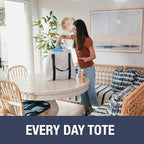 CleverMade Tall Frakta Reusable Grocery Tote - 42L - Pack of 2 - Transparent - Collapsible Storage Shopping Organizer - Heavy