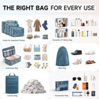 11 Set Packing Cubes for Travel,Gifts for Women Mom Kids,TSA Approved Bags for Makeup,Cosmetic,Toiletry, Suitcase Organizers 