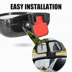 Blind Spot Mirror, Double Glass Adjustable Rear View Wide Angle Mirrors for Most Cars Truck SUV, 1 Piece (Black-Left)
