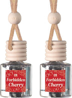 C&E Craft Co Hanging Car Air Freshener Diffuser 2 Pack, Long Lasting Fragrance Oil Car Freshener, Glass Bottle Auto Air Fresh