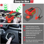 Jumper Cables with Adapter for Milwaukee M-18 18V Battery Jump Car Starter,12V Portable Jump Car Starter,with 11AWG kit Cable for Automotive Booster Cable Adapter(Battery not Included)