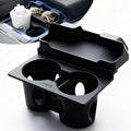 for Tesla Cup Holder Insert, 2-in-1 for Model Y Juniper(2025/2026)& Model 3 Highland(2024/2025) with Storage Compartment - Bl