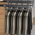 Pull Out Clothes Rail,Extendable Closet Rod Hanger,Space Saving Closet System for Wardrobe,for Closet,Pants Organizer(Color2,