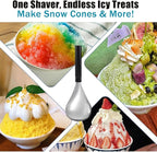 Serrated Ice Crusher Spoon,Multipurpose Metal Ice Scoop Ice Cream Scoop for Smoothies Shaved Ice Frozen Cocktails,Fruit Corer