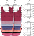 ZEDODIER 6 Pack Tank Top Hanger Space Saving, Bra Hangers for Closet Organizer, Hanging Bra Organizer Tank Tops Holder with 4