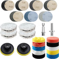 78Pcs Headlight Restoration Kit,3 Inch Drill Polishing Kit, Wet Dry Sandpaper Drill Sanding Attachment with Buffing Pads for 