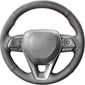 MEWANT Breathable Black Microfiber Leather DIY Car Steering Wheel Cover for Toyota Camry 2018-2019 / Toyota Avalon 2019 / Toyota Corolla 2019-2020 / Toyota RAV4 2019 Steering Wheel Accessories