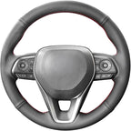 MEWANT Breathable Black Microfiber Leather DIY Car Steering Wheel Cover for Toyota Camry 2018-2019 / Toyota Avalon 2019 / Toyota Corolla 2019-2020 / Toyota RAV4 2019 Steering Wheel Accessories