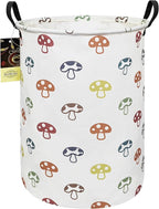 HUNRUNG Laundry Hamper,Large Canvas Fabric Lightweight Storage Basket Toy Organizer Dirty Clothes Collapsible Waterproof for 