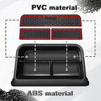 Muslogy Dashboard Storage Organizer Fits For 2020-2025 2026 Toyota Corolla & 2022-2026 Corolla Cross Accessories Non-Slip Insert Behind Screen for 8-inch Touch Screen (Red)