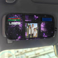 Butterfly Car Sun Visor Organizer Zipper with Picture Holder Tech Pouch Accessories Carry Storage with Multi-Pocket and Adjustable Straps Easy Installation Universal Fit for Most Cars SUV