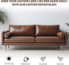 Medium Brown Leather Recoloring Balm with 100ml Mink Oil,Leather Couch Scratch Remover,Leather Repair kit for Vinyl Furniture
