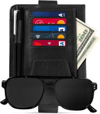 Londo Leather Car Visor Organizer – Stylish & Functional Storage for Sunglasses, Cards, and Essentials