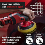 menzerna Signs of use Remover Kit I Car polishing Set with Menzerna Medium Cut 2500 (16oz) and 6 Inch Polishing Pad I Moderate Scratch Repair Kit for All Types of Vehicles