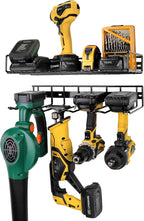 UNITEDPOWER Wall Mounted Power Tool Organizer Holder, Heavy Duty Utility Storage Rack for Battery Powered Hand Tools, Cordles