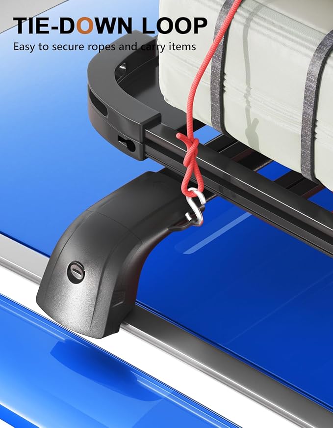 Roof Rack Cross Bars 220lbs Compatible with Ford Edge 2015-2024,Heavy Duty Aluminum Lockable Roof Rails Crossbars Cargo Canoe Black Rooftop Cargo Carrier Luggage.