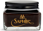 Saphir Medaille d'Or Pommadier Cream 75ml – Natural Cream Leather Shoe Polish, Leather Conditioner for Boots, Handbags