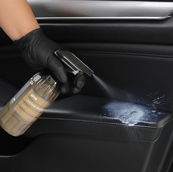 SPTA Leather Protectant, 16oz Leather Conditioner, Vinyl, and Plastic Interior Surfaces -for Car Interiors, Furniture, Appare